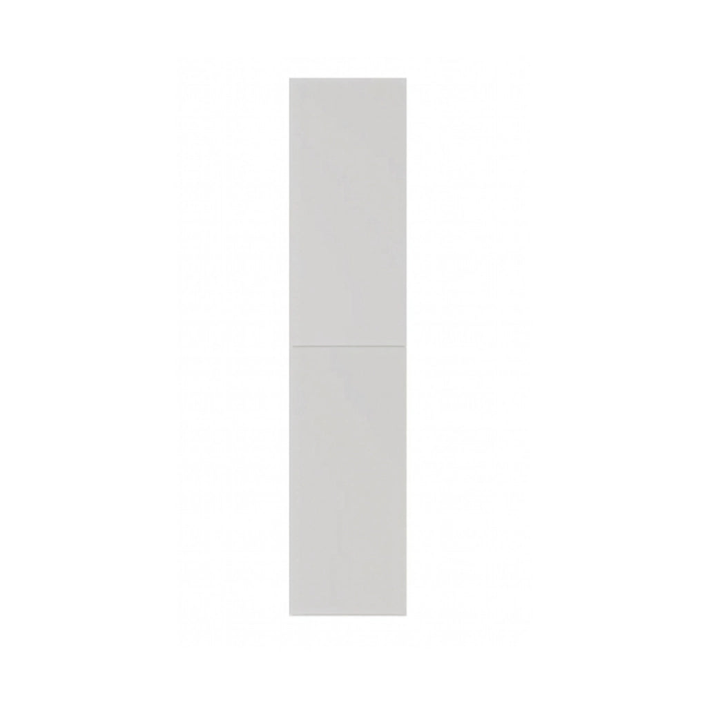 COLONNA SINGOLA PER LAVANDERIA SAVINI CON RIPIANO INTERNO E DUE ANTE VERTICALI CON APERTURA PUSH AND - COLONNA -L.40CM H.182CM P.65CM-BIANCO LUCIDO/NOCE FIG.4  - SAV