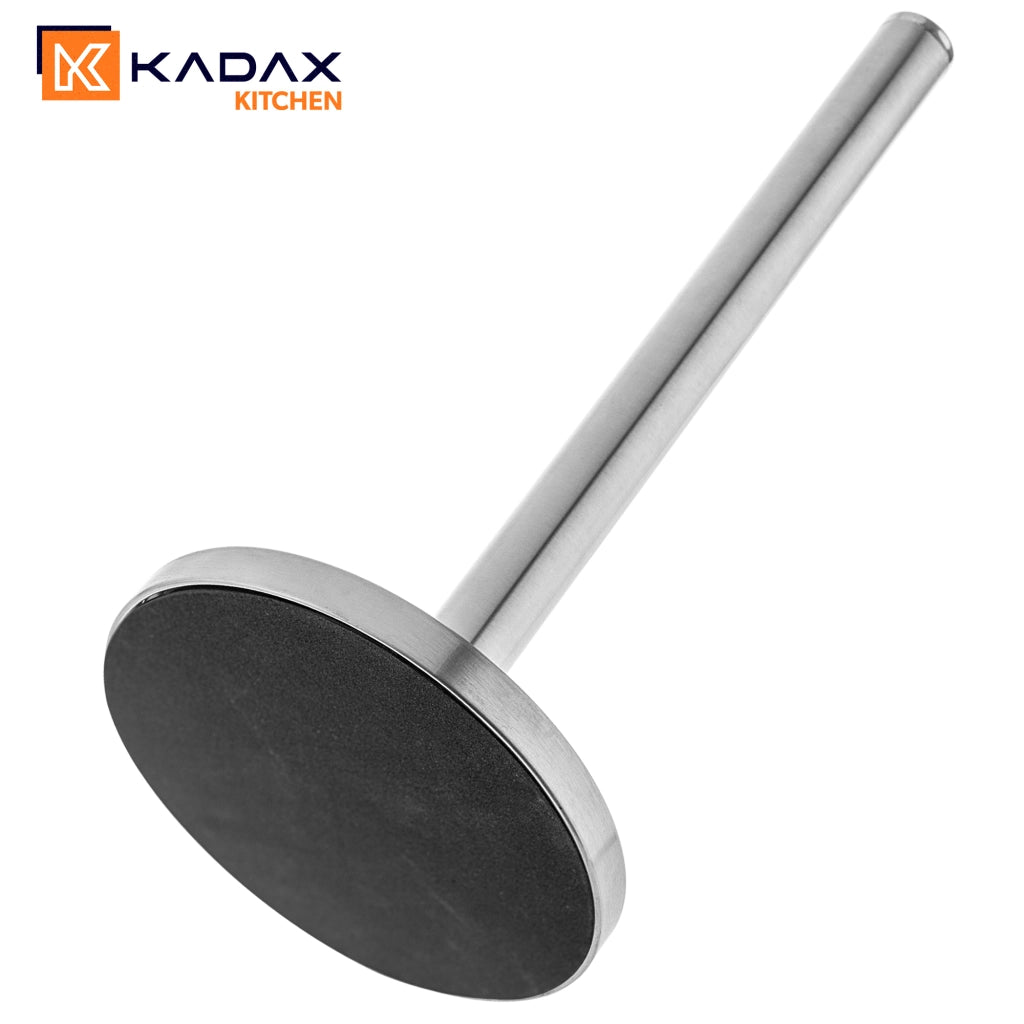 Portarotolo di carta assorbente KADAX, in acciaio, argento, per asciugamani da cucina, stabile, 33 cm