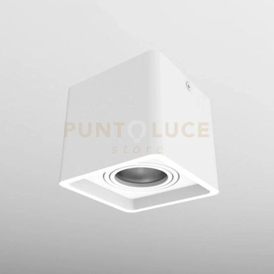 POKER-B Lampada a soffitto bianco opaco attacco GU10