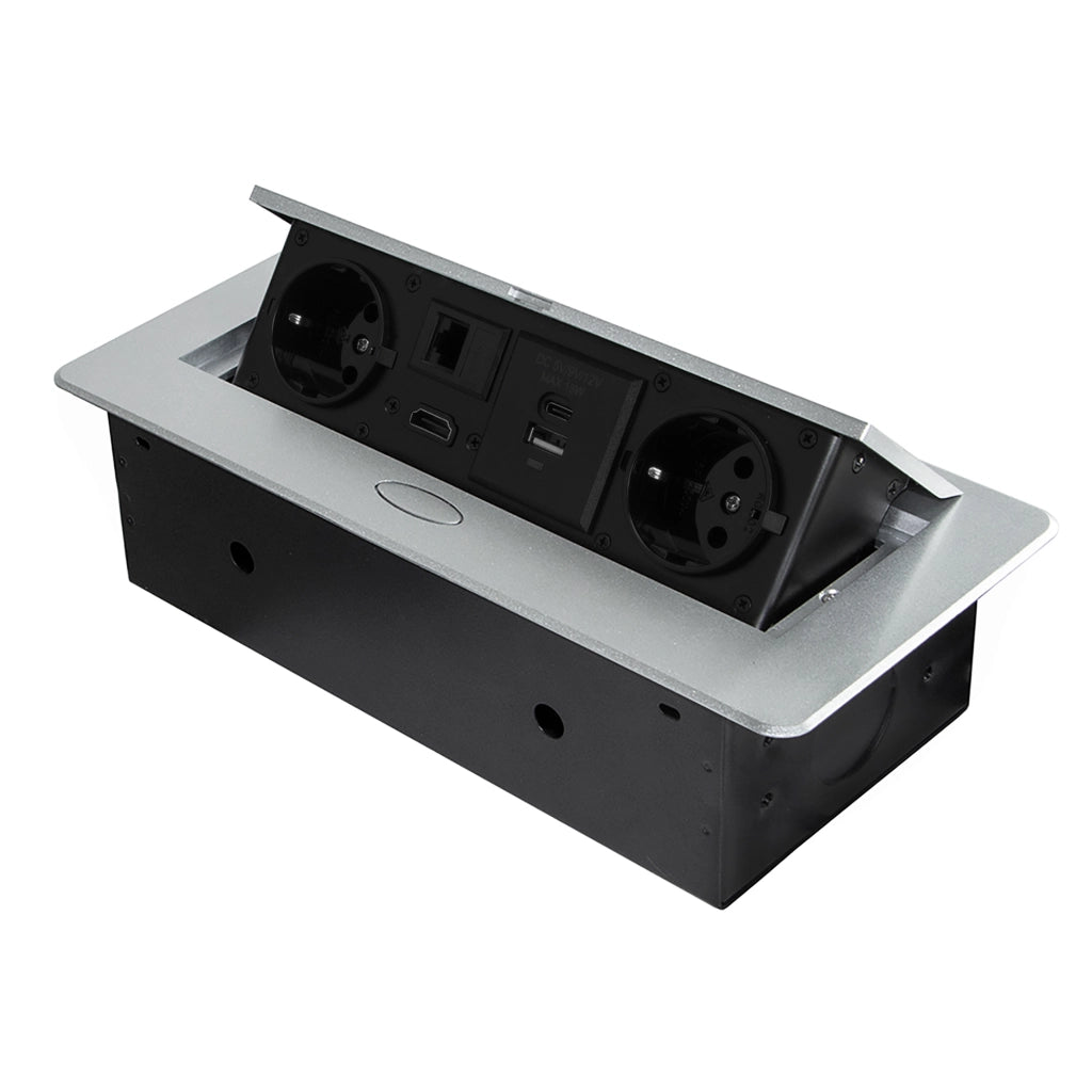 Multipresa Atom 26 per scrivania (225x111mm)