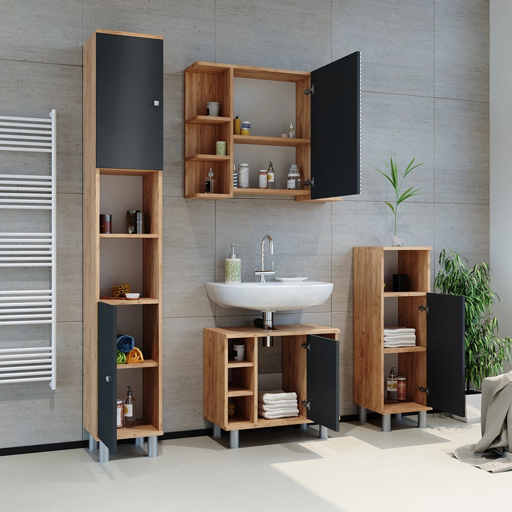 Vicco Mobiletto bagno Rovere 30 x 95 cm