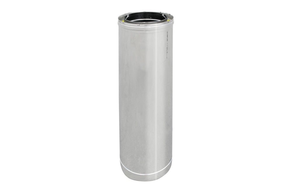 Tubo acciaio inox 316L doppia parete - 1 metro - Diametro interno 200 - Diametro esterno 250
