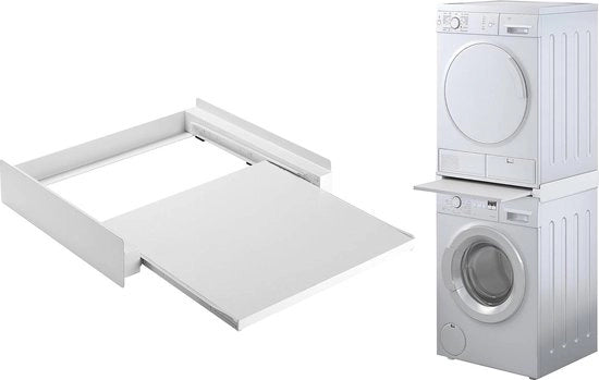 Framo di connessione universale per lavatrice e asciugatrice 60 x 60 cm - Kit di connessione per lavatrice e asciugatrice Lavatrice e asciugatrice supporto