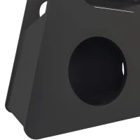 Tavolino con ruote, angoli arrotondati, mobile salvaspazio per soggiorno e camera da letto, 81x33x51,5 cm, Nero
