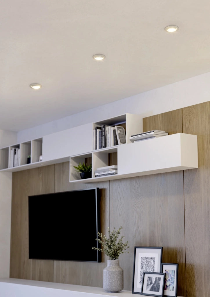 Faretto Incasso Moderno Barranco Plastiche Bianche 3 Luci Led 4,5W 3X450Lm Ip20