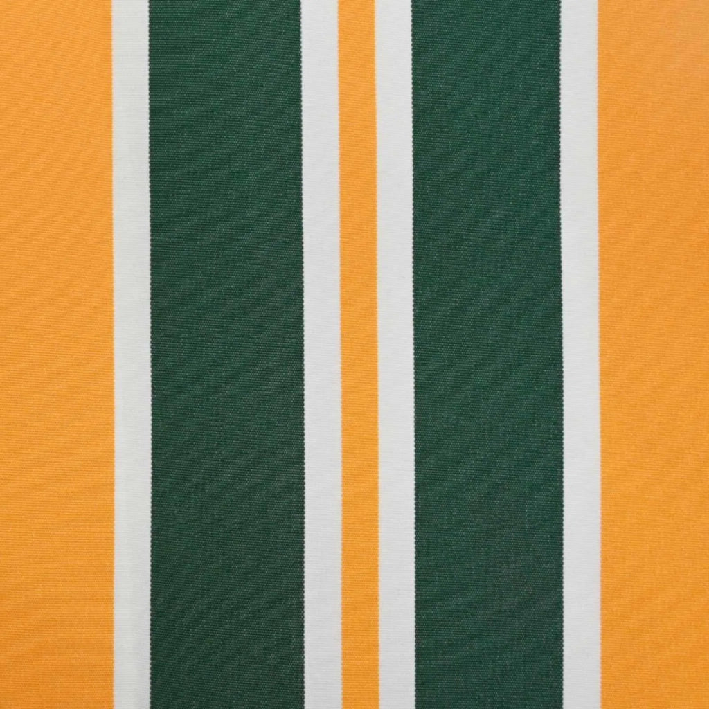 Telo di ricambio per tenda da sole Verde e Giallo 600 × 300 cm 3444455