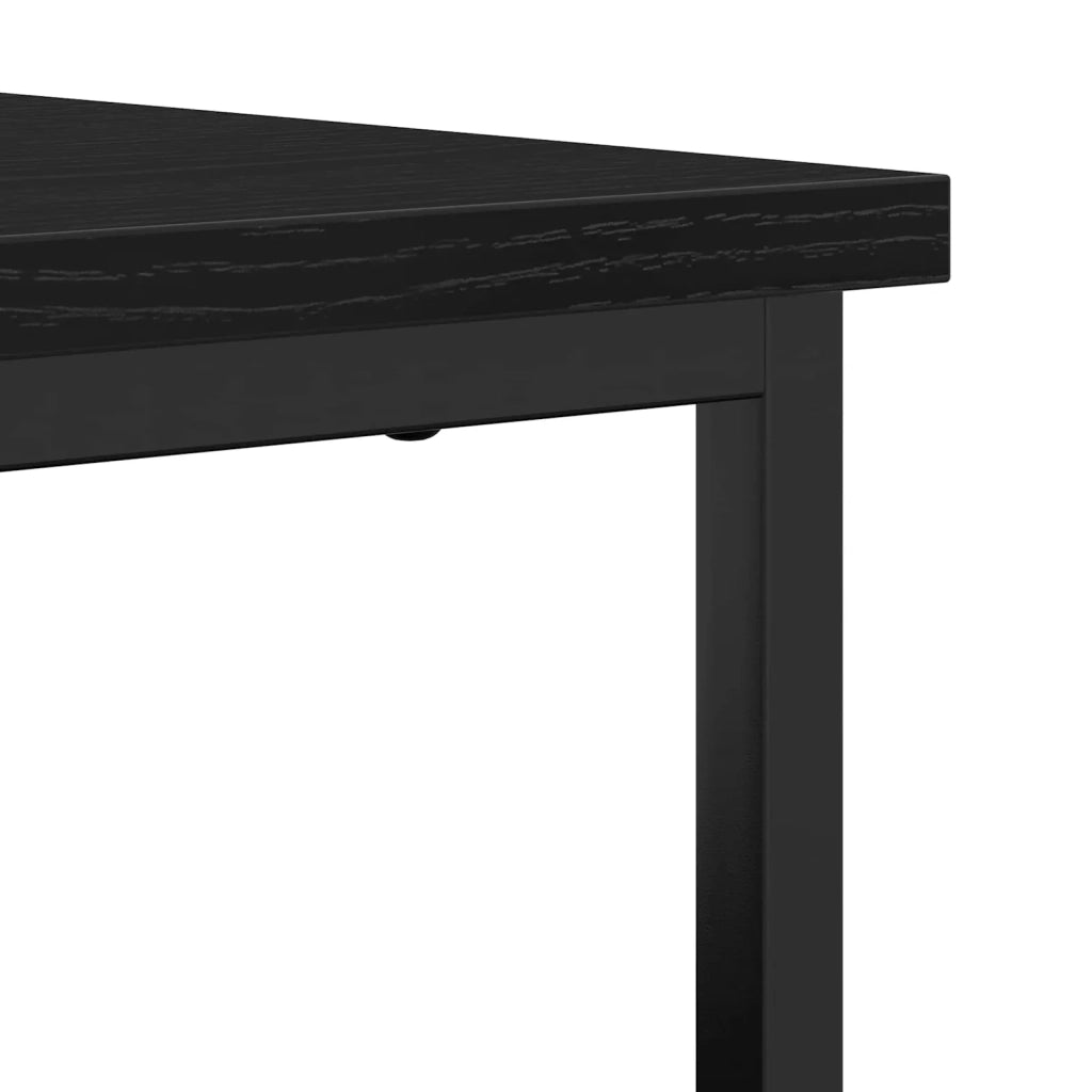 Credenza Rovere Nero 69 x 35 x 80 cm Legno multistrato 862981