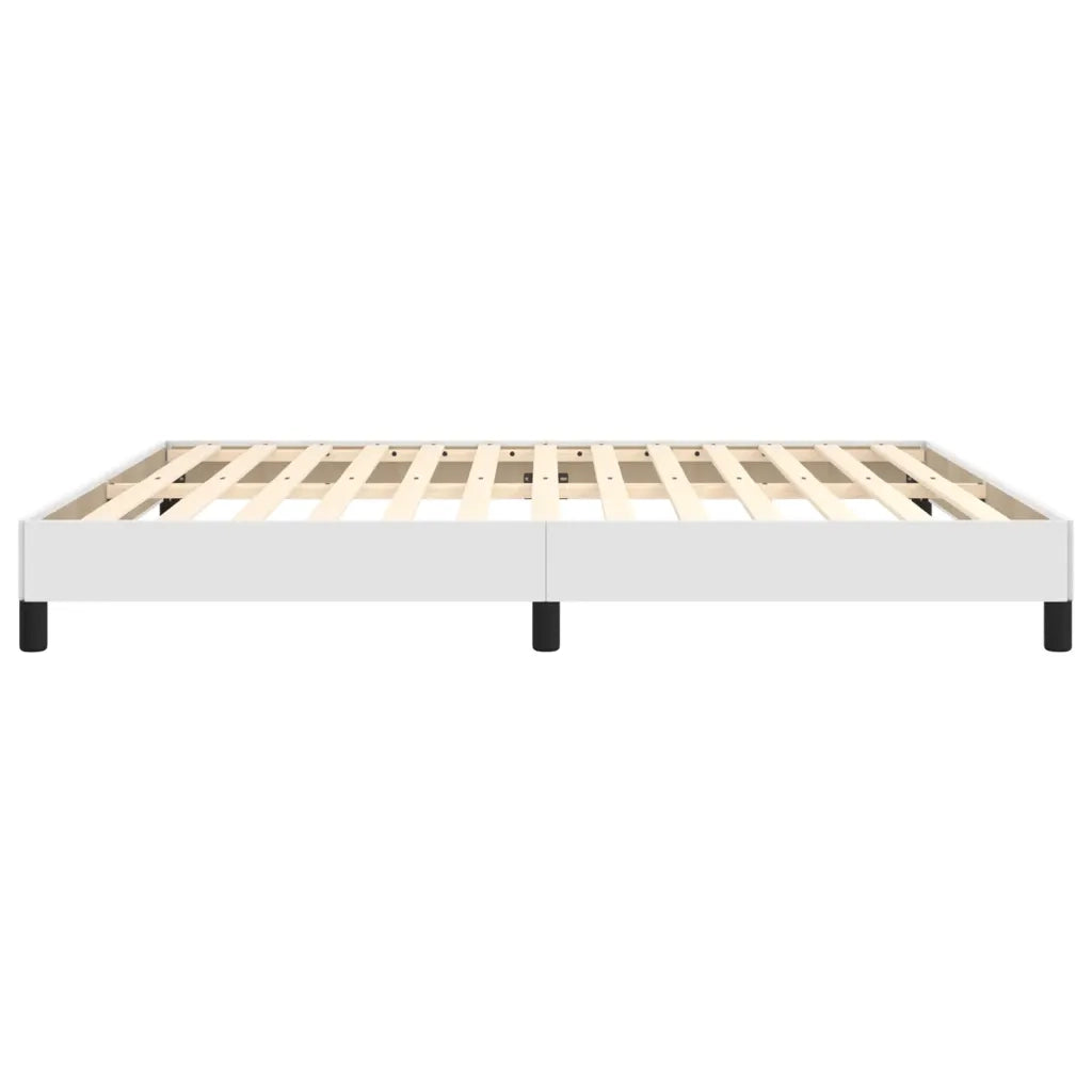Letto matrimoniale | Letto per adulti | Giroletto Bianco 180x200 cm in Similpelle