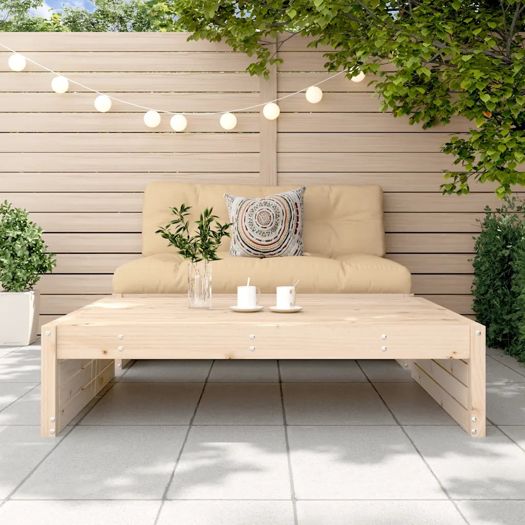 Sedia da giardino-Poggiapiedi da Giardino 120x80 cm in Legno Massello di Pino 773037