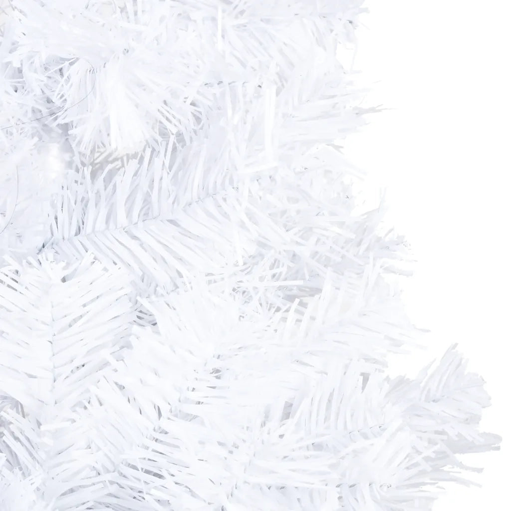 Set Albero Natale Artificiale LED e Palline Bianco 210 cm PVC  cod mxl 22665
