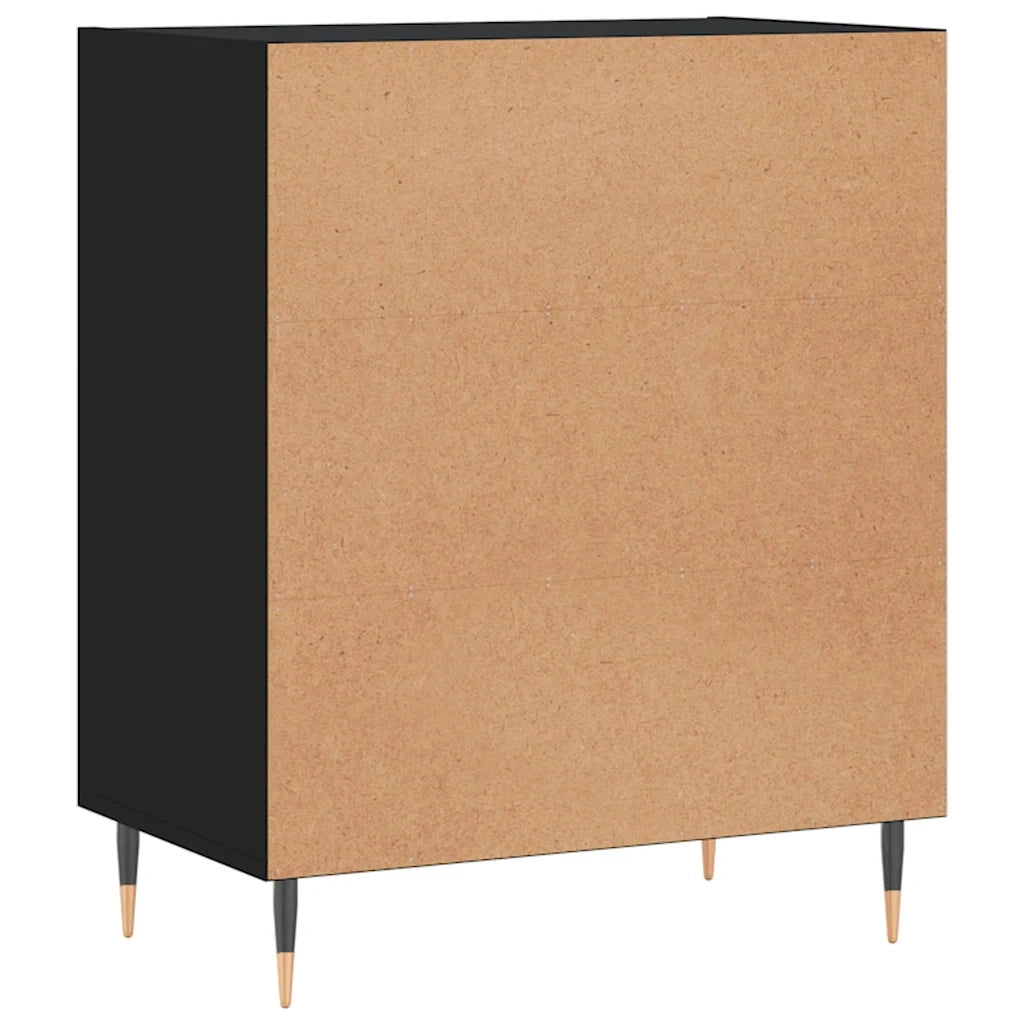 Credenza | Madia | Buffet da pranzo | Armadio da pranzo Nera 57x35x70 cm in Legno Multistrato