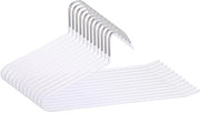 Hangers per abiti antiscivolo - 12 pezzi - Risparmio di spazio - Hangers in metallo per abiti - Per pantaloni/jeans - Organizzazione efficiente