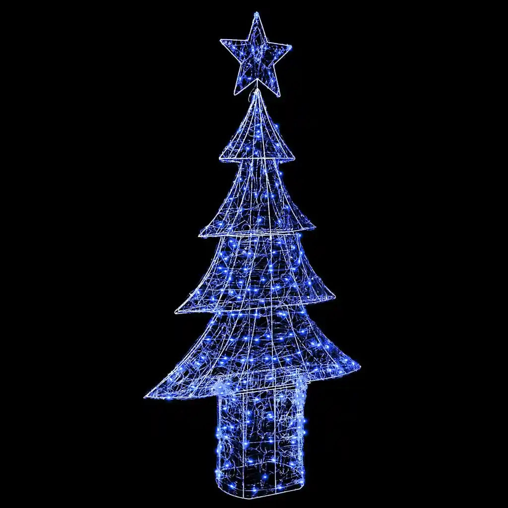 Albero di Natale con 240 LED Blu 180 cm Acrilico