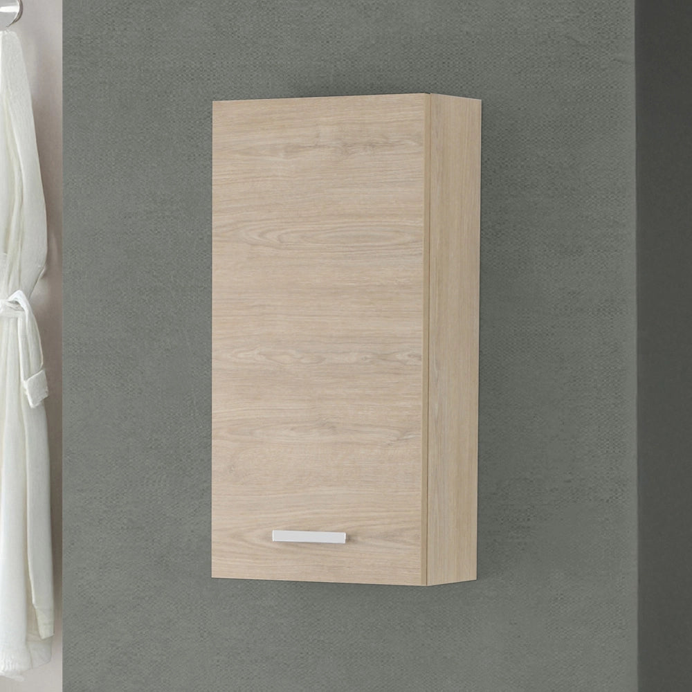 Pensile bagno sospeso 35 cm rovere dolomite con ripiano regolabile Desya