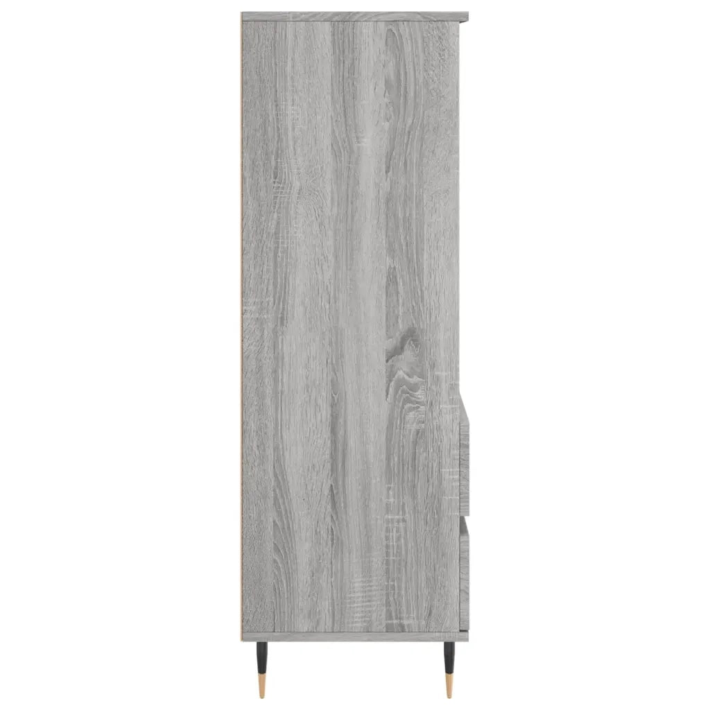 Credenza Grigio Sonoma 40x36x110 cm in Legno Multistrato 831506