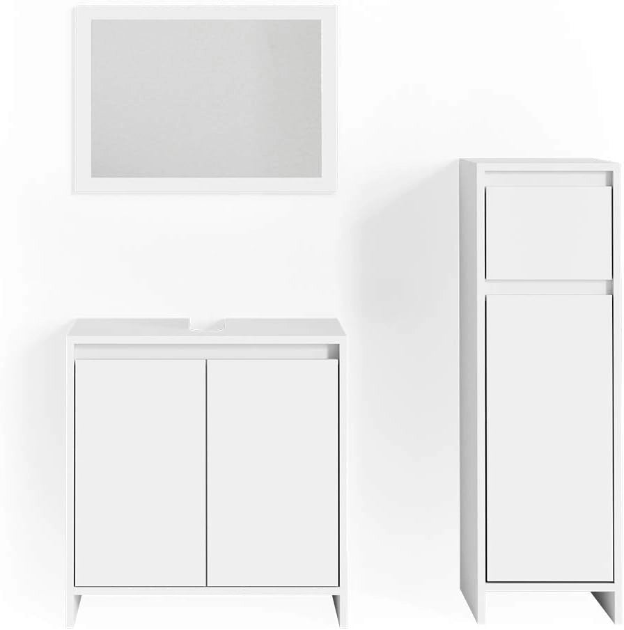 Specchio bagno Kiko, Calcestruzzo, 45 x 60 cm, per montaggio a parete, abbinabile ai mobili da bagno Kiko