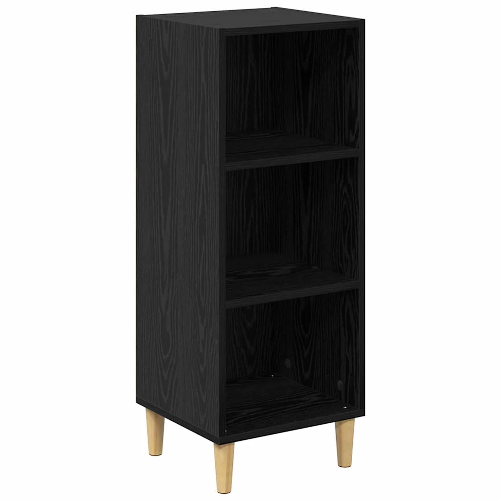 Credenza-Buffet-Armadio da cucina Rovere Nero 34,5 x 32,5 x 90 cm Legno multistrato