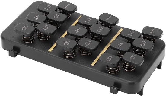 Strumento di Allenamento per Chitarra - Riduzione della Fatica alle Dita - 18 Tasti - Più di 110 Accordi - Per Principianti - Progettazione Comoda - Allenatore di Accordi