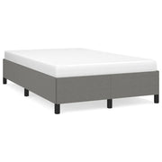 Letto matrimoniale | Letto per adulti | Giroletto senza Materasso Grigio Scuro 120x190 cm in Tessuto
