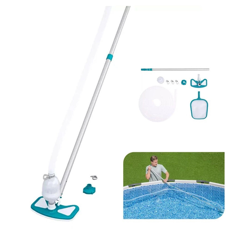 Trade Shop - Kit Per Pulizia Della Piscina Aquaclean Compatibile Con Pompe Da 2.006 L/h 58234 -