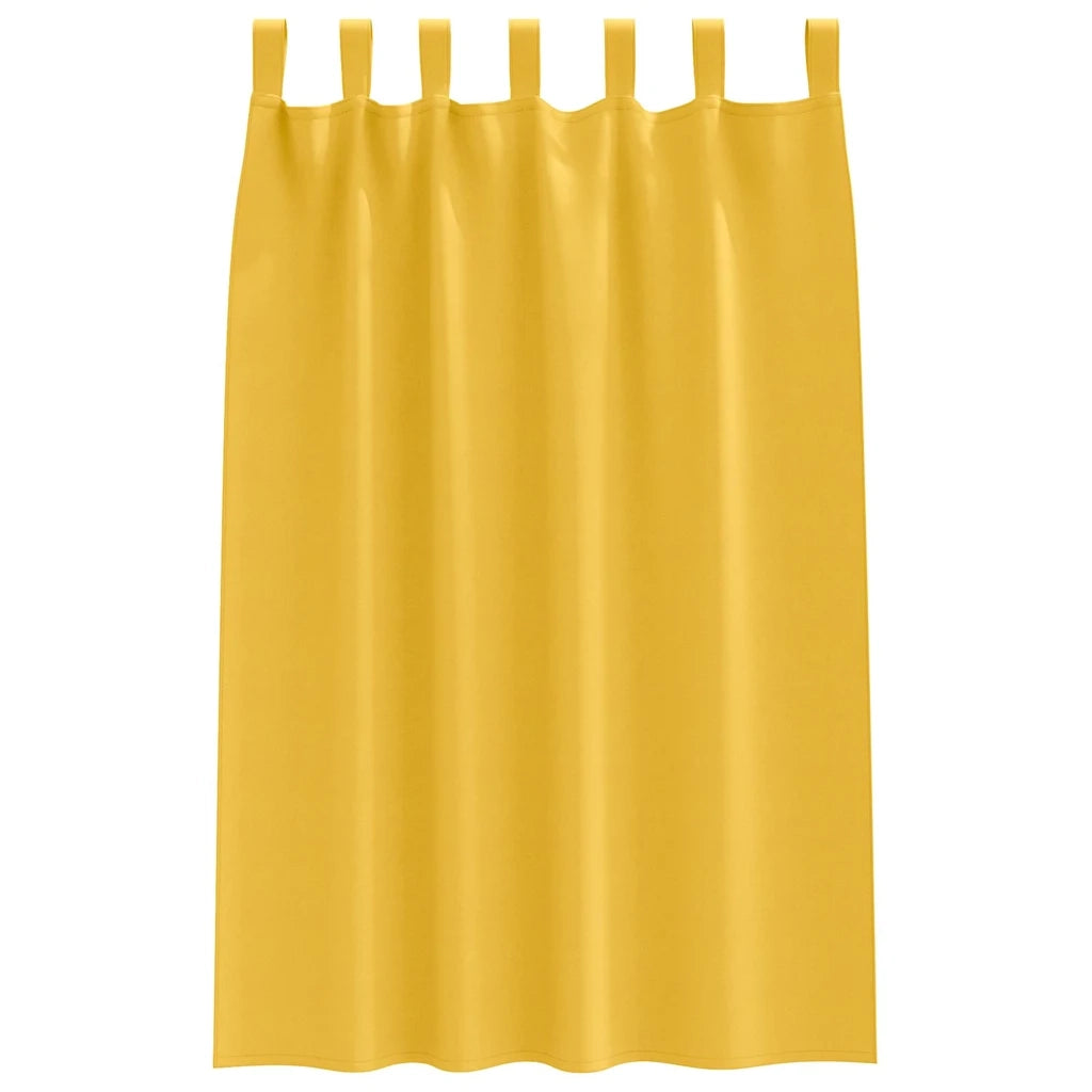Tende Blackout con Anelli 2 pcs Giallo senape 175 x 140 cm 4107614