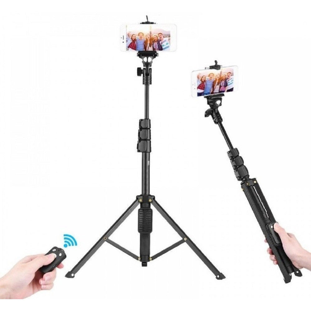 Trade Shop - Treppiede Selfie Stick Con Controller Bluetooth Senza Fili Rimovibile Q-l1388 -