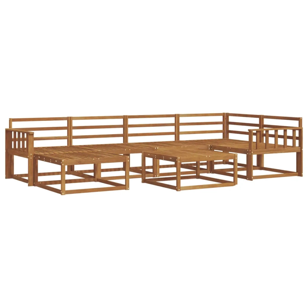 Set di divani da esterno 7 pcs Naturale 3367852