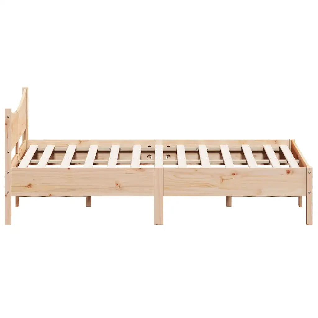Letto senza Materasso 135x190 cm in Legno Massello di Pino 844745
