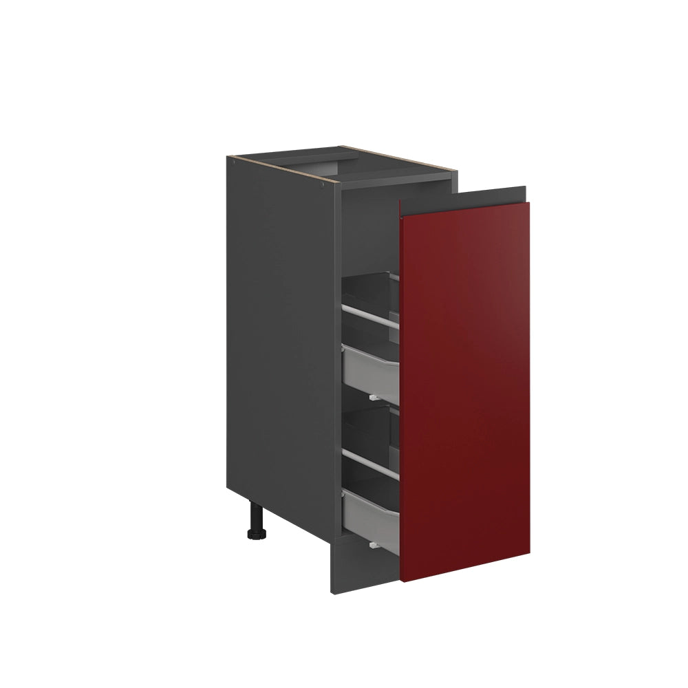 Armadio cucina dispensa alto R-Line Rosso/Antracite 30 cm J-Shape, PL Antracite Vicco