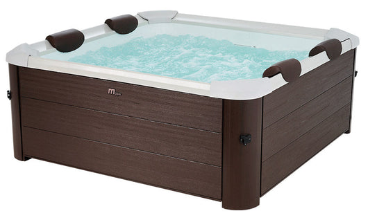Vasca Idromassaggio da Esterno Spa Riscaldata 160x160x65 cm 6 Posti Wi-Fi Tribeca Smart