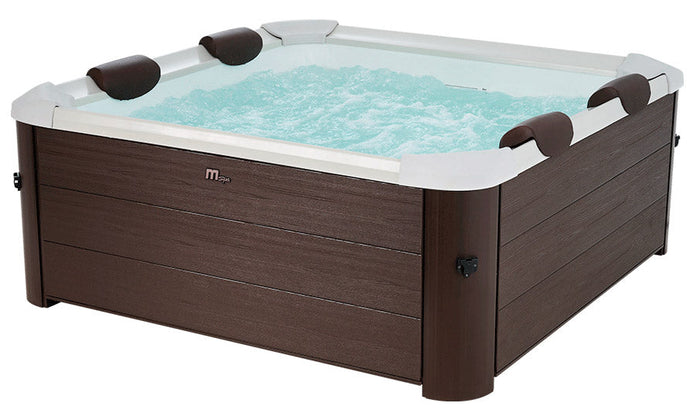 Vasca Idromassaggio da Esterno Spa Riscaldata 160x160x65 cm 6 Posti Wi-Fi Tribeca Smart