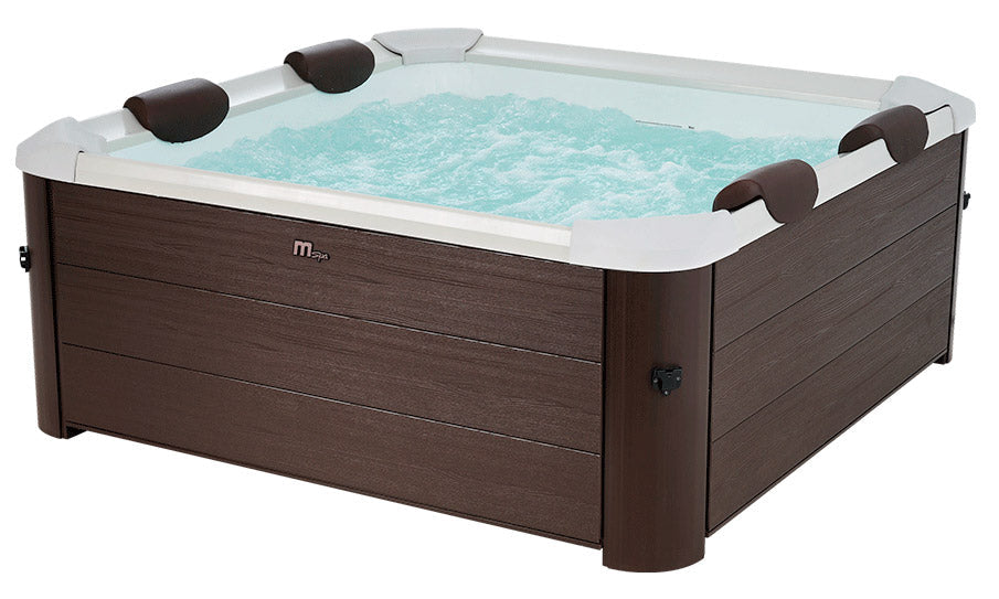 Vasca Idromassaggio da Esterno Spa Riscaldata 160x160x65 cm 6 Posti Wi-Fi Tribeca Smart