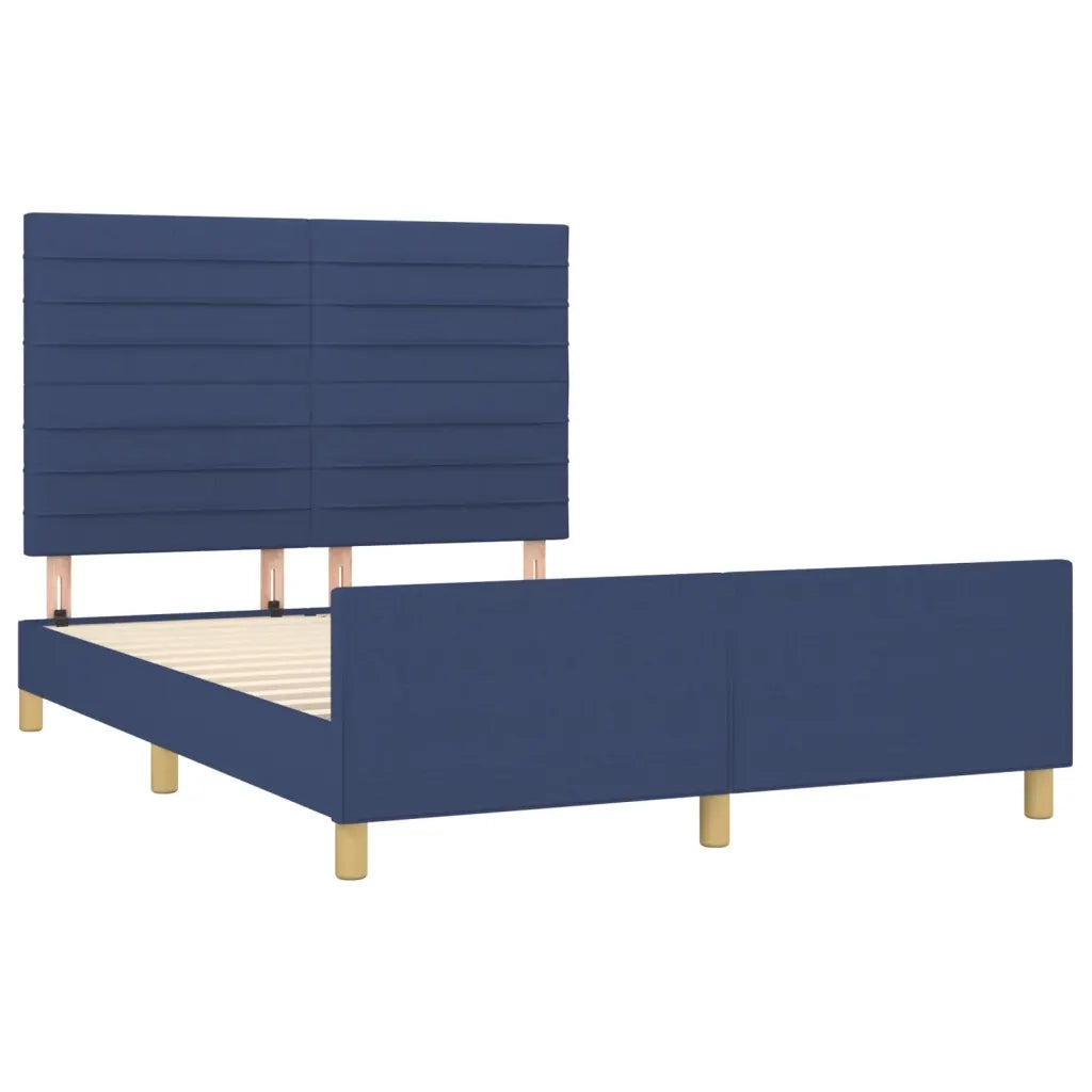Giroletto senza Materasso Blu 140x190 cm in Tessuto 3125136