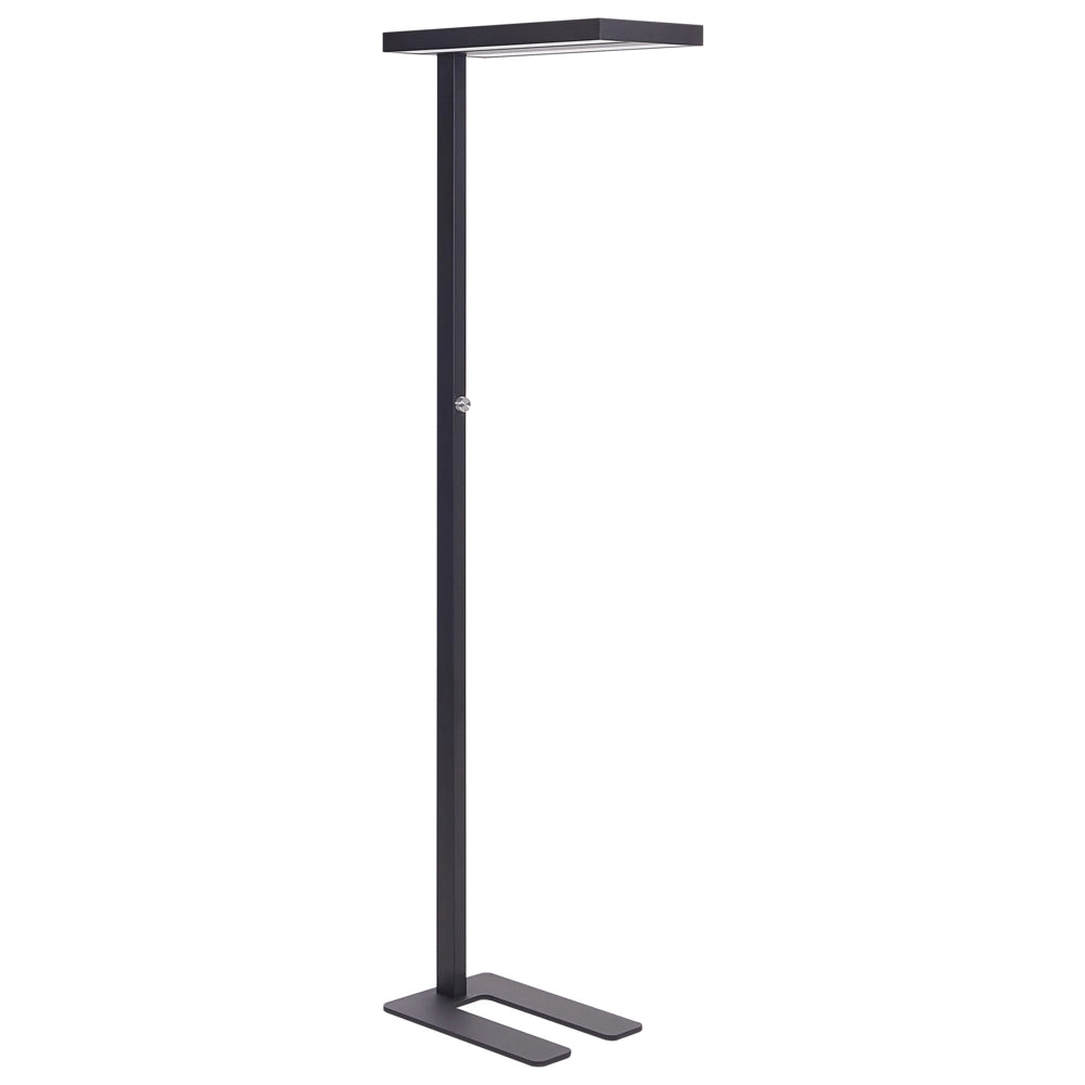Lampada a LED da terra in alluminio nero altezza 197 cm Manopola Interruttore Dimming Illuminazione moderna industriale Casa Ufficio