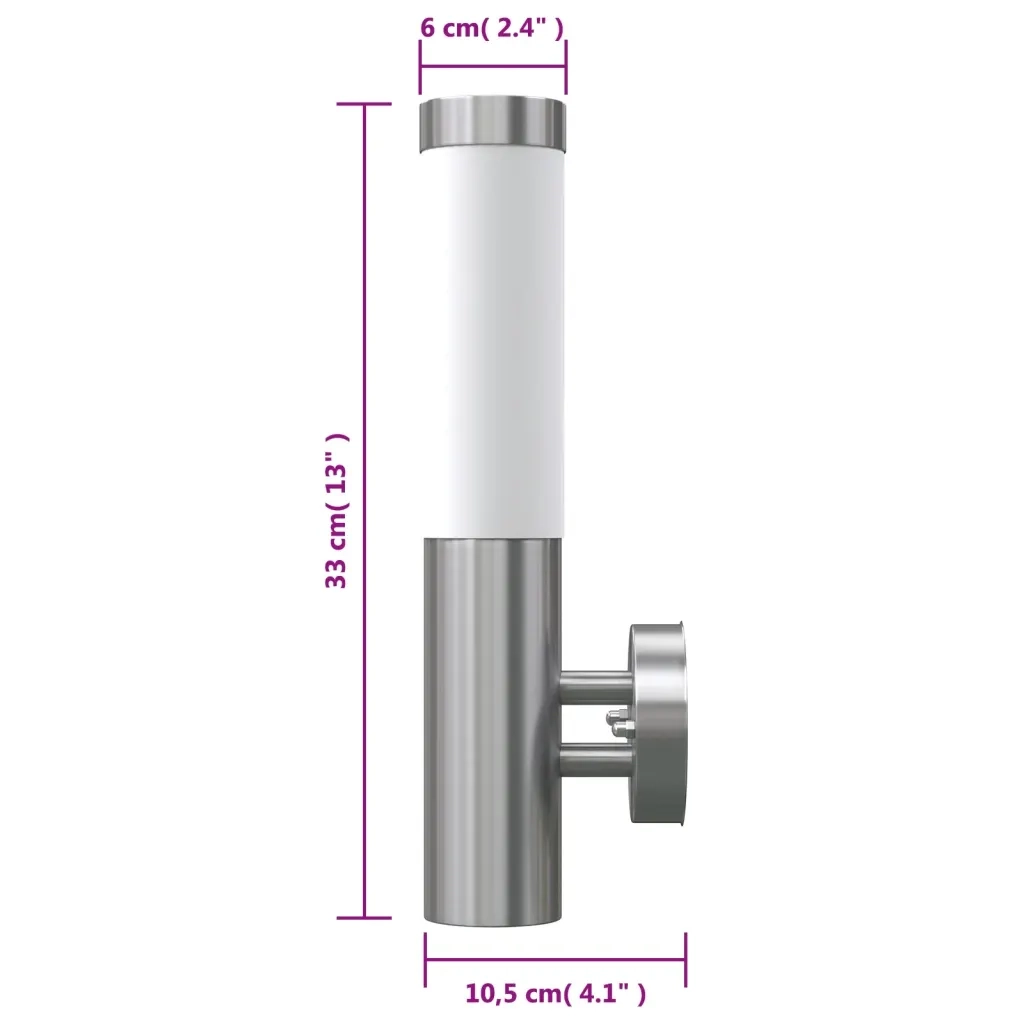 Lampada da Parete RVS per Interni ed Esterni Impermeabile CFW8132978
