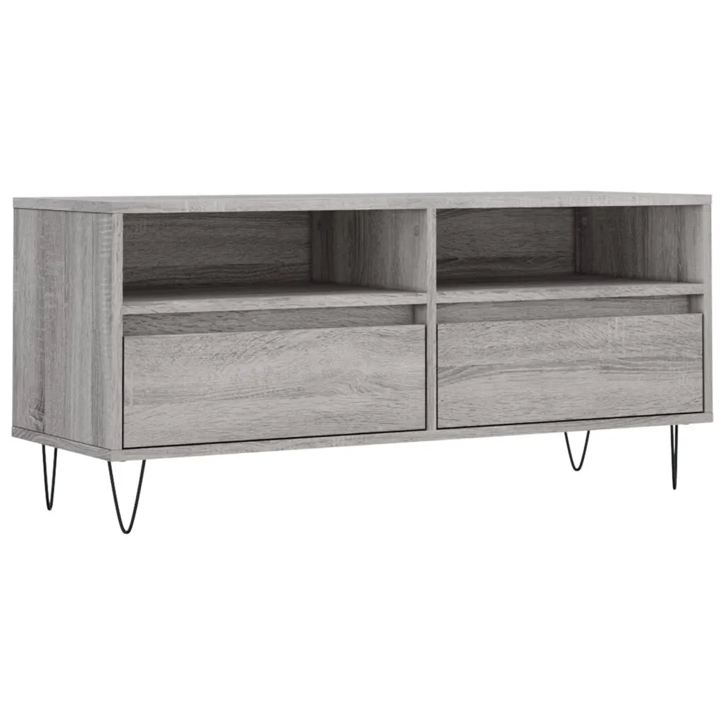 Mobile Porta TV Grigio Sonoma 100x34,5x44,5cm Legno Multistrato 831242
