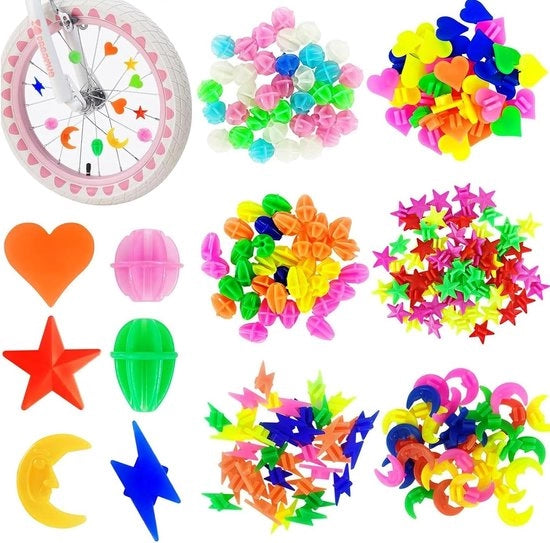 Set di Spigoli per Biciclette Colorati - 249 Stuks - Decorazione per Biciclette per Bambini