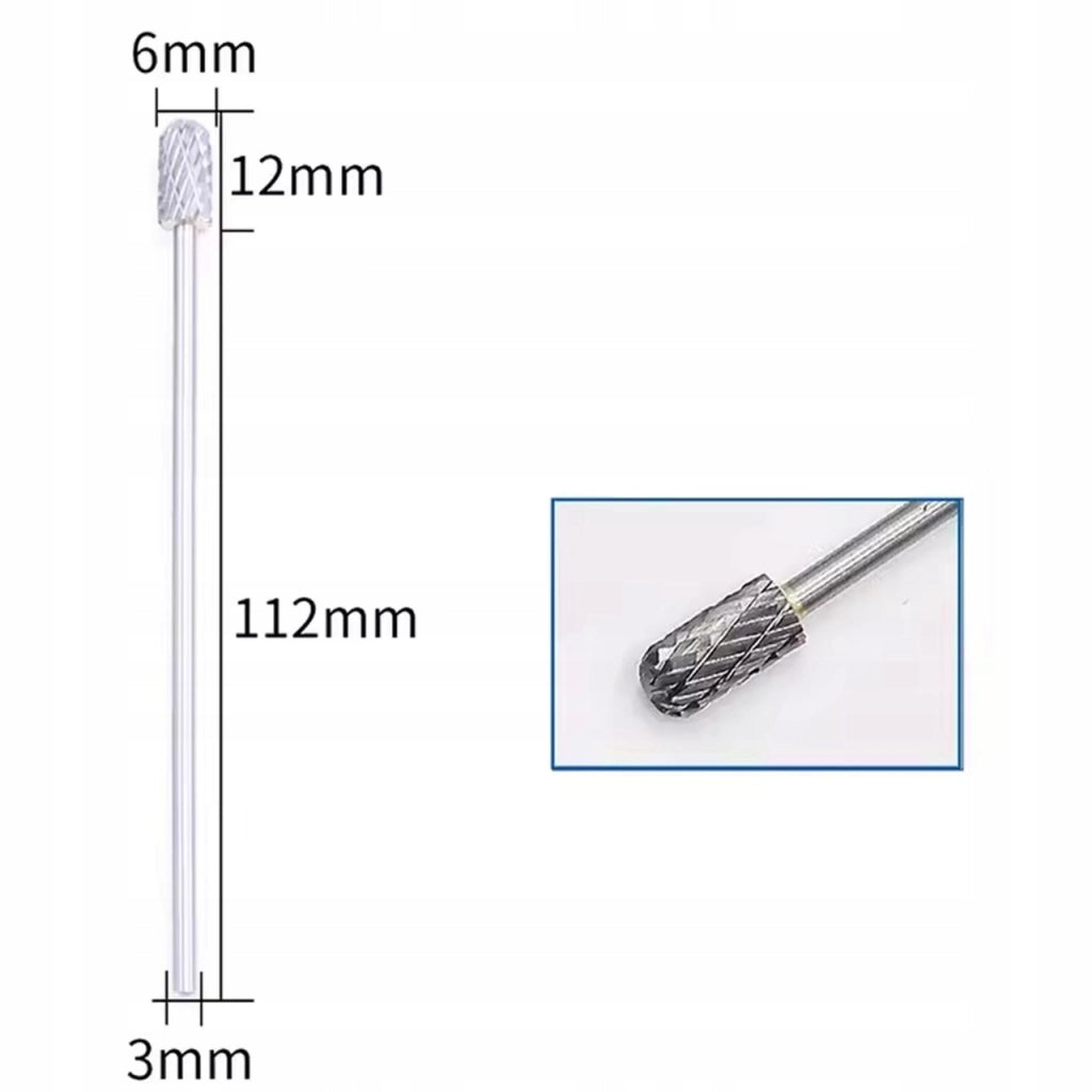 Set di Frese Rotative in Carburo di Tungsteno – Compatibile con Dremel e Altri | 10 Pezzi, Doppio Taglio, 3 mm, 100 mm