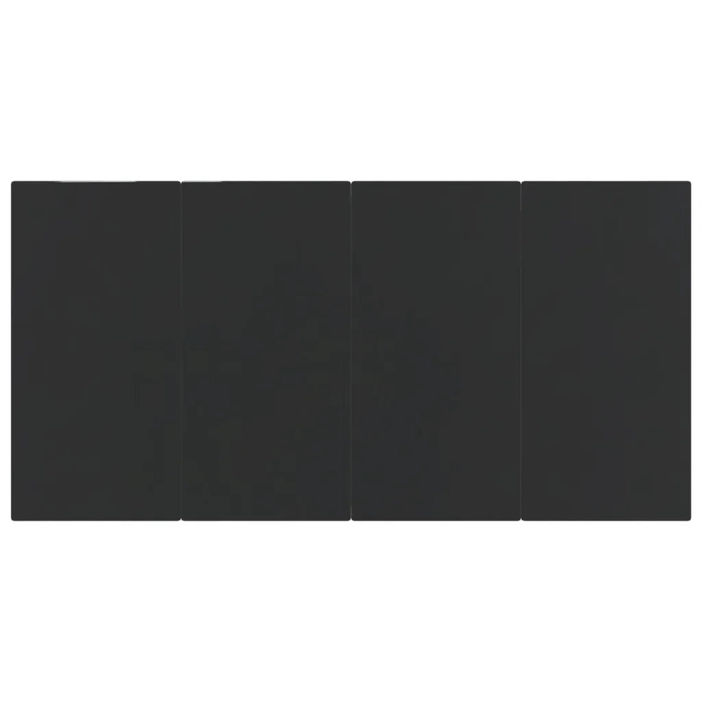 Set da Pranzo da Giardino 5 pz Nero in Rattan PVC cod mxl 35555