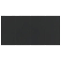 Set da Pranzo da Giardino 5 pz Nero in Rattan PVC cod mxl 35555