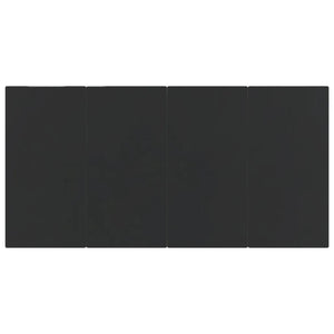 Set da Pranzo da Giardino 5 pz Nero in Rattan PVC cod mxl 35555