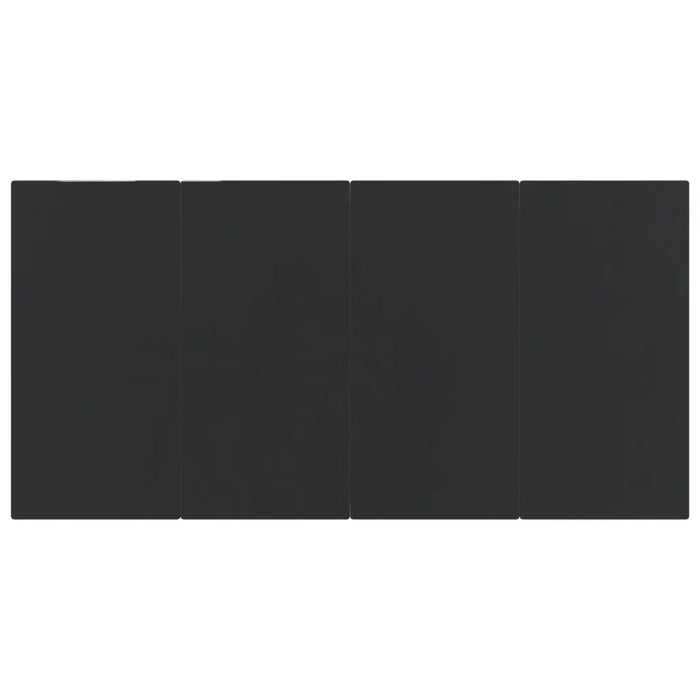 Set da Pranzo da Giardino 5 pz Nero in Rattan PVC cod mxl 35555