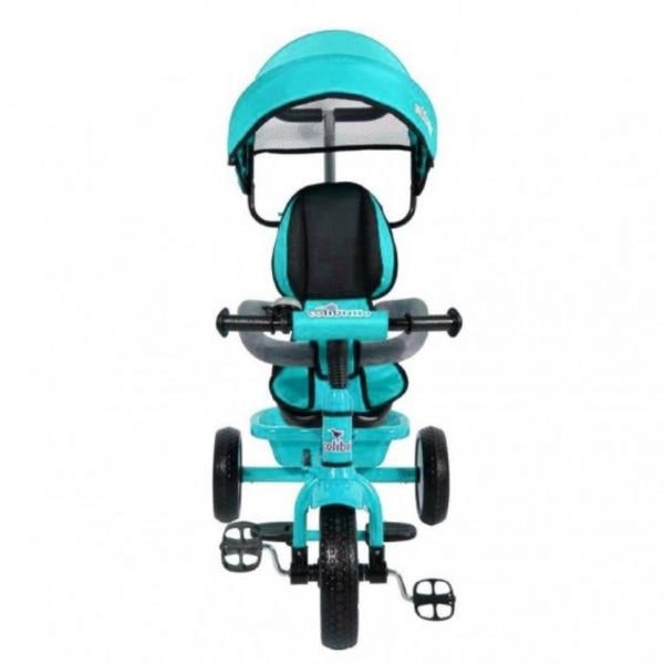 Triciclo Bambini 1 anno Passeggino Fronte Mamma e Strada Leggero | Triciclo Regolabile Bimbo Bimba 9 mesi Colibrino Blu