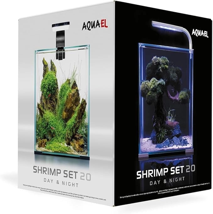Aquael Shrimp Set Smart Day&Night 19 litri cm25x25x30h Colore: Bianco