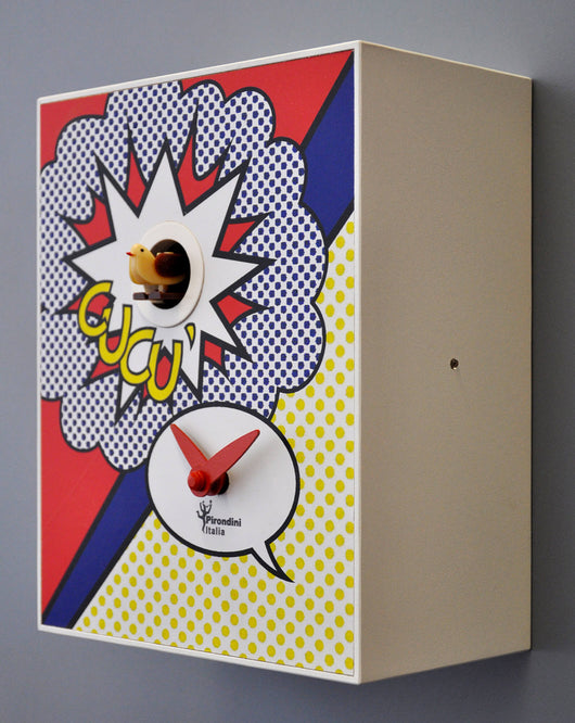 Orologio a Cucù da Parete 16,5x20x10cm Pirondini Italia D'Apres Roy Lichtenstein