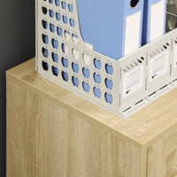 Cassettiera Portadocumenti da Ufficio 39x42x56 cm in Truciolato Legno Naturale