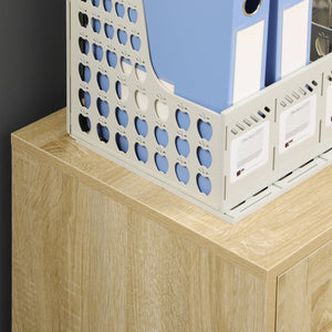 Cassettiera Portadocumenti da Ufficio 39x42x56 cm in Truciolato Legno Naturale