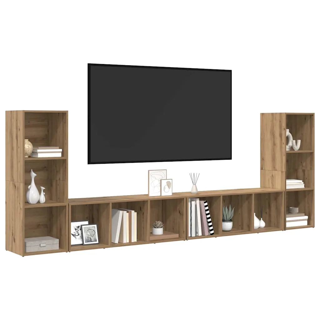 Set mobile TV 4 pcs Rovere artigianale 37 x 35 x 107 cm 3393524