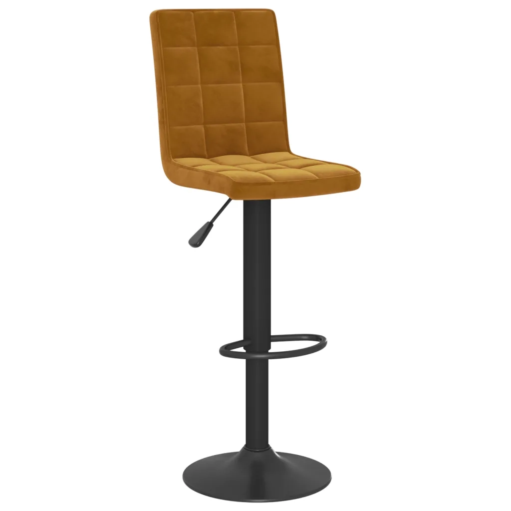 Sgabelli da Bar 2 pz Marroni in Velluto cod mxl 70337