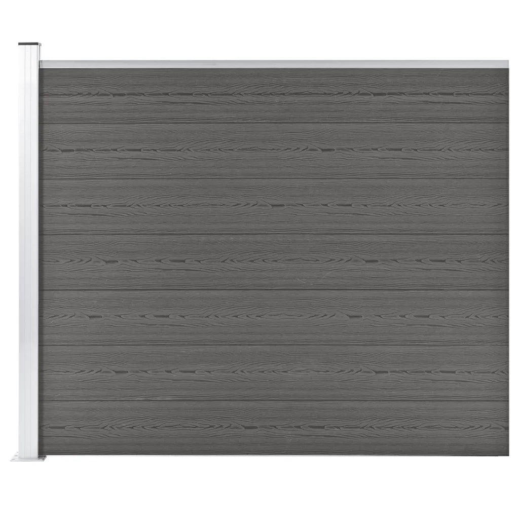 Pannello di Recinzione in WPC 175x146 cm Grigio cod mxl 22555